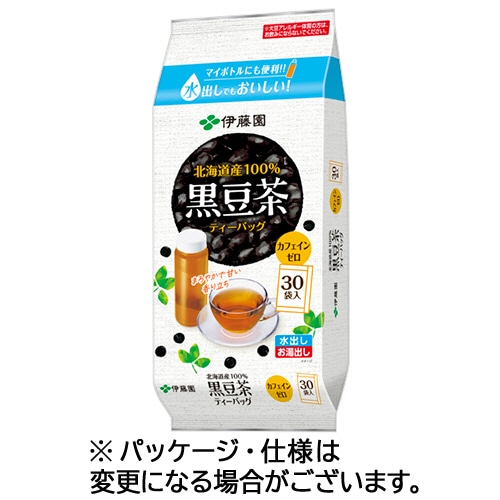 伊藤園 北海道産100％黒豆茶ティーバッグ 30個/袋 ※軽（ご注文単位1袋）【直送品】