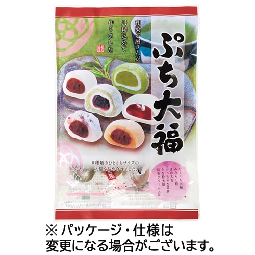 外松 ぷち大福 6種入り 185g 12袋/セット ※軽(ご注文単位1セット)【直送品】