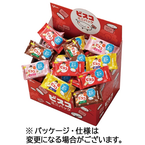 江崎グリコ ビスコ ミニパック 4種アソートセット 80個/箱 ※軽(ご注文単位1箱)【直送品】