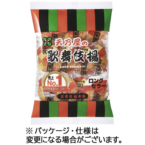 天乃屋 歌舞伎揚 3袋/箱 ※軽(ご注文単位1箱)【直送品】