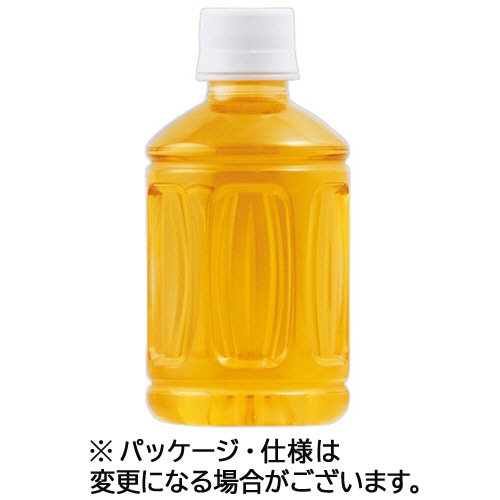 富永貿易 神戸居留地 緑茶 ラベルレス 280ml ペットボトル 48本/箱 ※軽（ご注文単位1箱）【直送品】