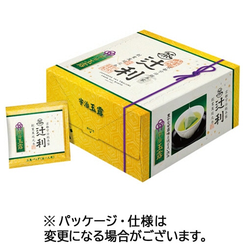片岡物産 辻利 三角バッグ 宇治玉露 100個/箱 ※軽(ご注文単位1箱)【直送品】