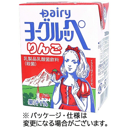 南日本酪農協同 デーリィ ヨーグルッペ りんご 200ml 紙パック 18本/箱 ※軽(ご注文単位1箱)【直送品】