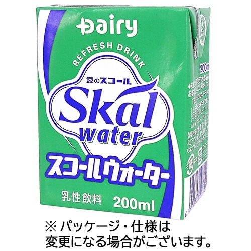 南日本酪農協同 デーリィ スコールウォーター 200ml 紙パック 24本/箱 ※軽（ご注文単位1箱）【直送品】