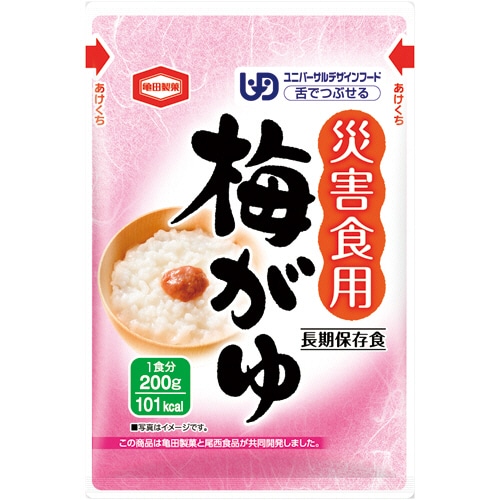 亀田製菓 災害食用梅がゆ 200g 40食/袋 ※軽（ご注文単位1袋）【直送品】