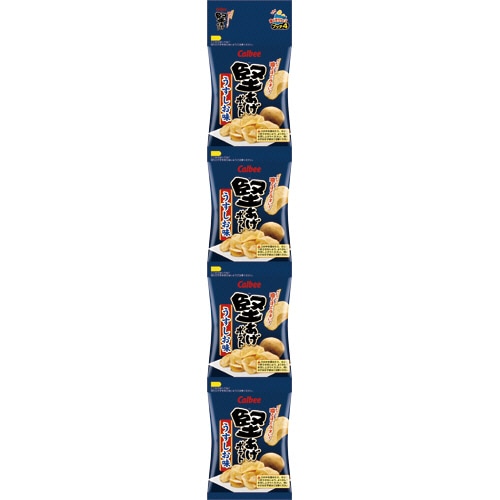 カルビー　堅あげポテト　プッチ4　うすしお味　60g（15g×4袋）　1パック（ご注文単位1パック）【直送品】