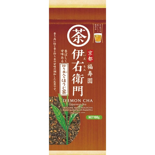 宇治の露製茶　伊右衛門　炒り米入りほうじ茶　100g　1袋（ご注文単位1袋）【直送品】