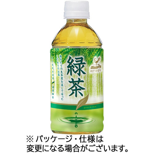 富永貿易 神戸居留地 緑茶 350ml ペットボトル 1セット(144本:24本×6ケース)(ご注文単位1セット)【直送品】