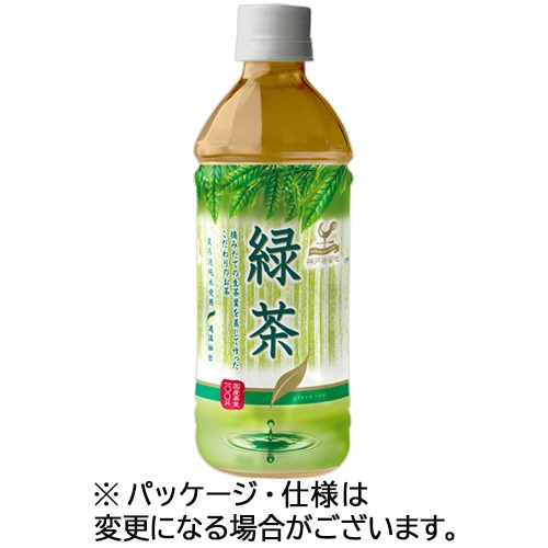 富永貿易 神戸居留地 緑茶 500mL ペットボトル 1セット(144本:24本×6ケース)(ご注文単位1セット)【直送品】