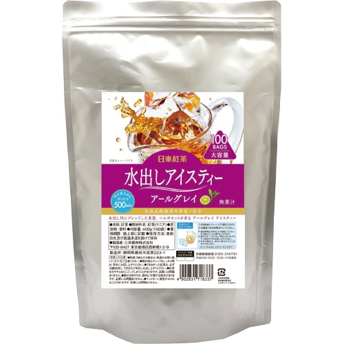 三井農林　日東紅茶　水出しアイスティー　アールグレイ　1袋（100バッグ）（ご注文単位1袋）【直送品】