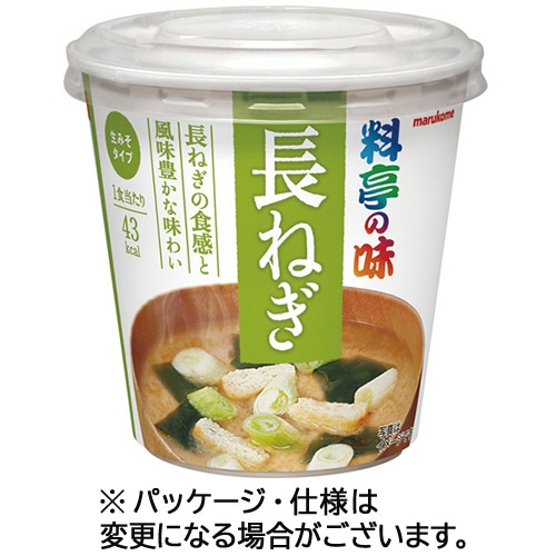 マルコメ　カップ　料亭の味　長ねぎ　23g　1セット（6食）（ご注文単位1セット）【直送品】