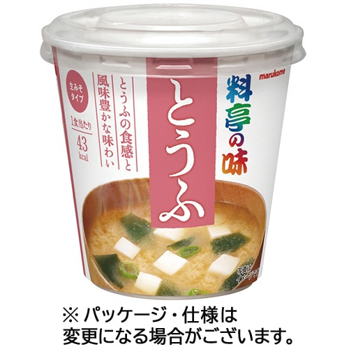 マルコメ　カップ　料亭の味　とうふ　23g　1セット（6食）（ご注文単位1セット）【直送品】