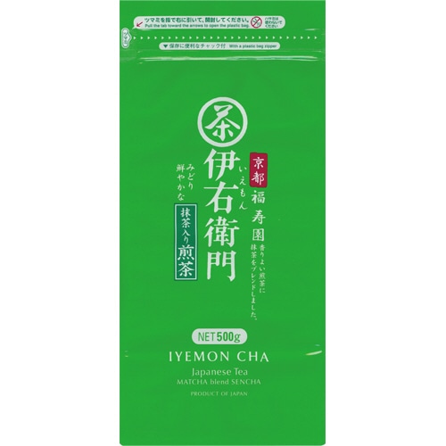 宇治の露製茶　伊右衛門　徳用抹茶入り煎茶　500g／袋　1セット（3袋）（ご注文単位1セット）【直送品】