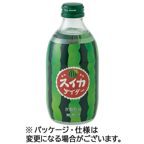 友桝飲料 スイカサイダー 300mL 瓶 1ケース(24本) ※軽（ご注文単位1ケース）【直送品】