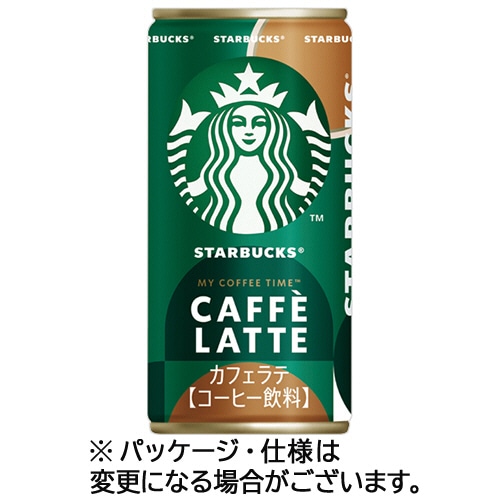 サントリー スターバックス MY COFFEE TIME カフェラテ 185g 缶 1セット(60本:30本×2ケース) ※軽（ご注文単位1セット）【直送品】