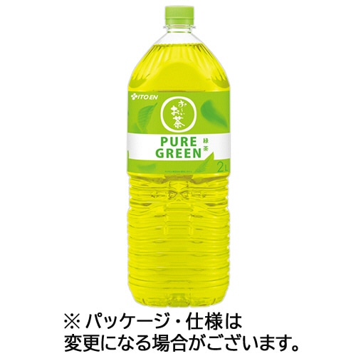 伊藤園 おーいお茶 PURE GREEN 2L ペットボトル 1セット(12本:6本×2ケース) ※軽（ご注文単位1セット）【直送品】