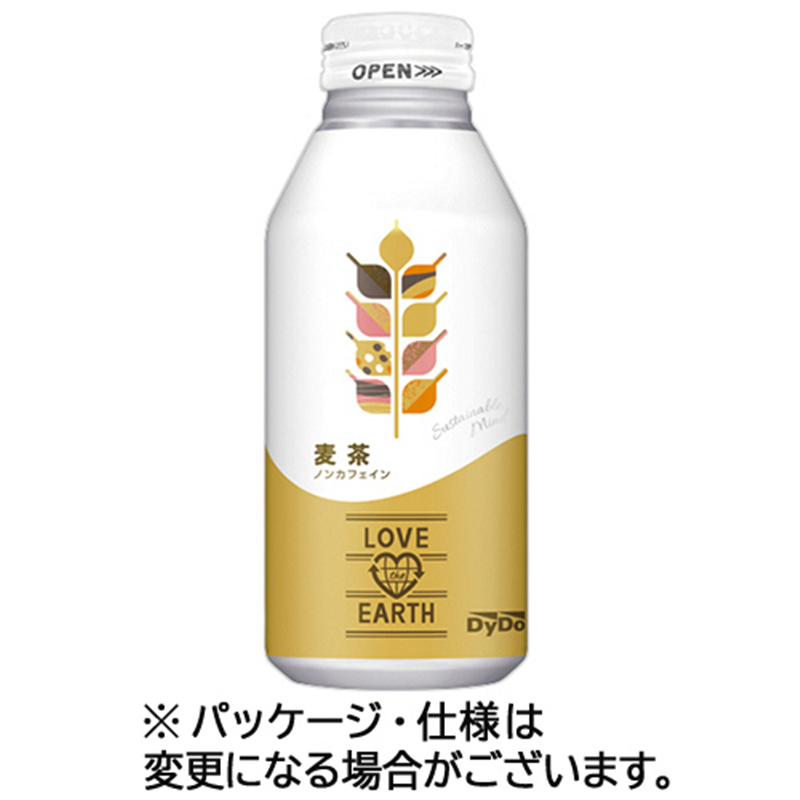 ダイドードリンコ ラブジアース 麦茶 370g ボトル缶 48本/セット ※軽(ご注文単位1セット)【直送品】