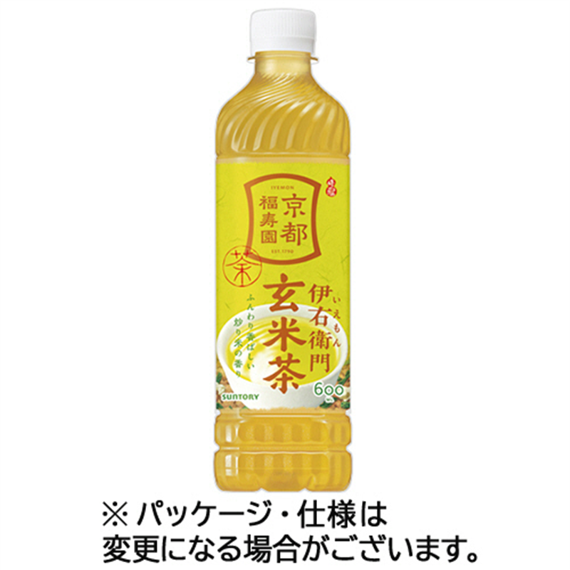 サントリー 伊右衛門 玄米茶 600mL ペットボトル 24本/ケース※軽（ご注文単位1ケース）【直送品】