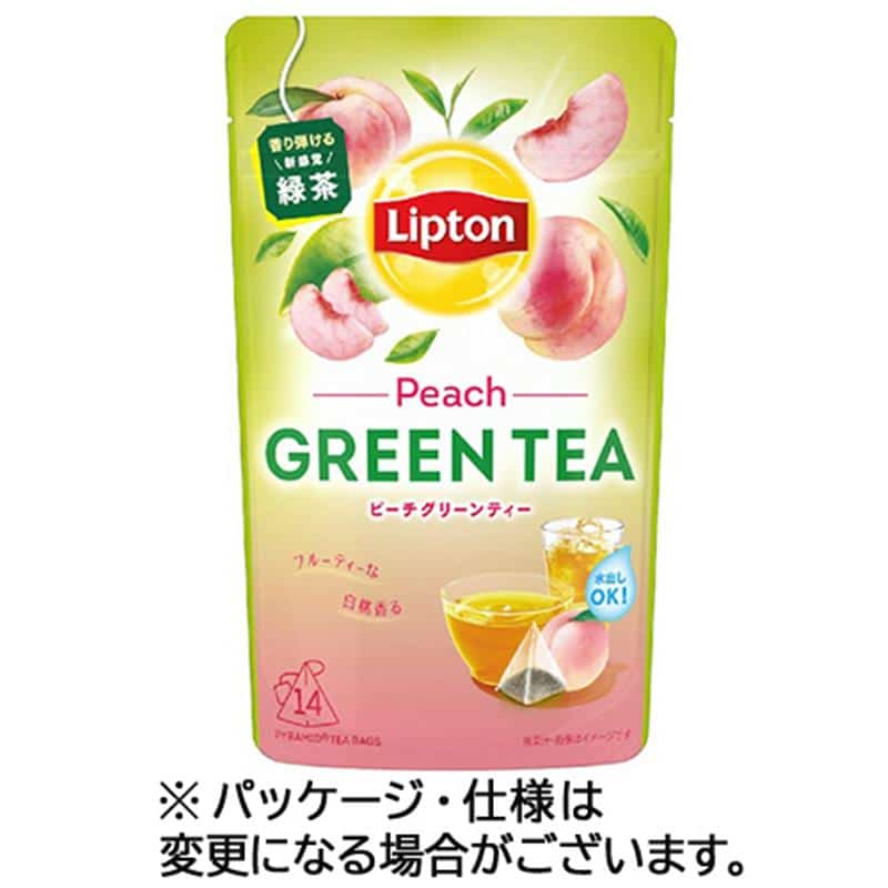 リプトン グリーンティ- ピーチ ティーバッグ 1パック(14バッグ) ※軽(ご注文単位1パック)【直送品】