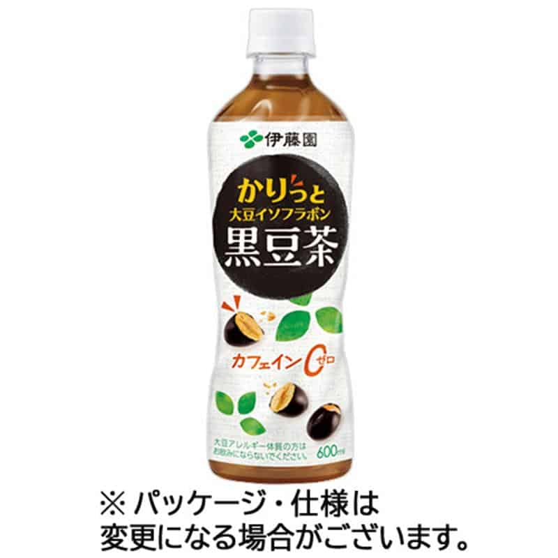 伊藤園 かりっと大豆イソフラボン 黒豆茶 600mL ペットボトル 1セット(48本:24本×2ケース) ※軽(ご注文単位1セット)【直送品】