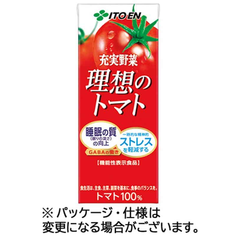 伊藤園 充実野菜 理想のトマト 200mL 紙パック 1セット(48本:24本×2ケース) ※軽(ご注文単位1セット)【直送品】
