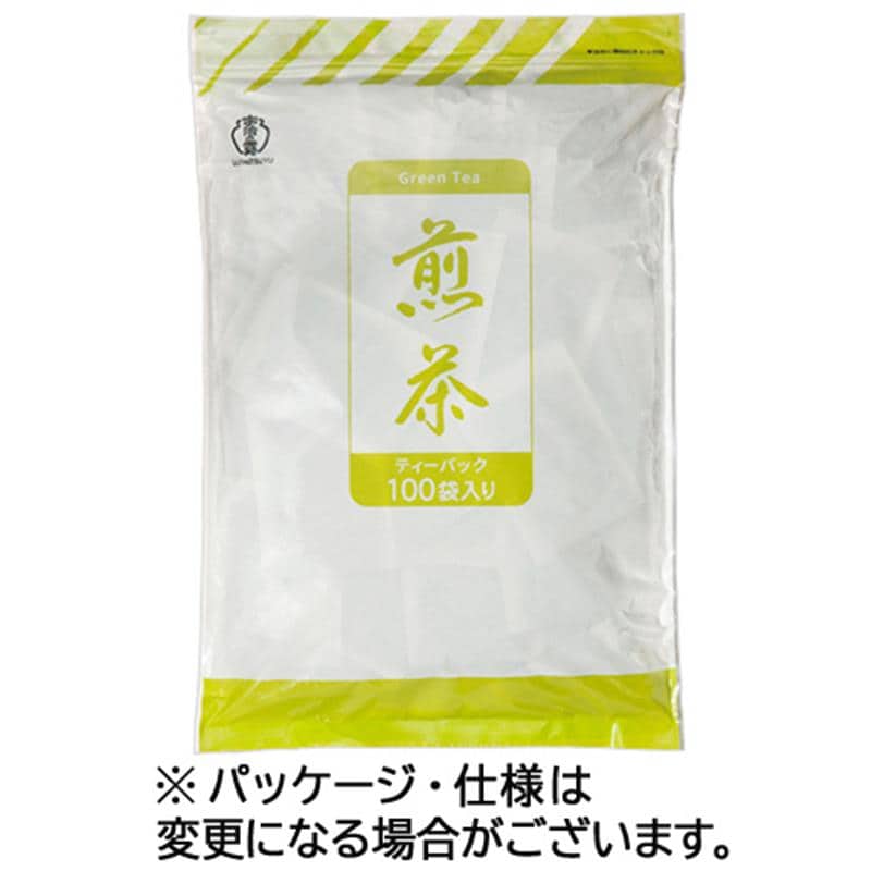 宇治の露製茶 業務用 煎茶 ティーバッグ 1袋(100バッグ) ※軽(ご注文単位1パック)【直送品】