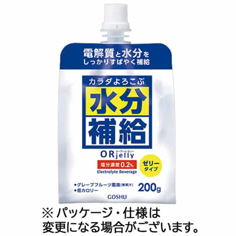五洲薬品 カラダよろこぶ水分補給ORゼリー 200g パウチ 1ケース(20袋) ※軽(ご注文単位1ケース)【直送品】