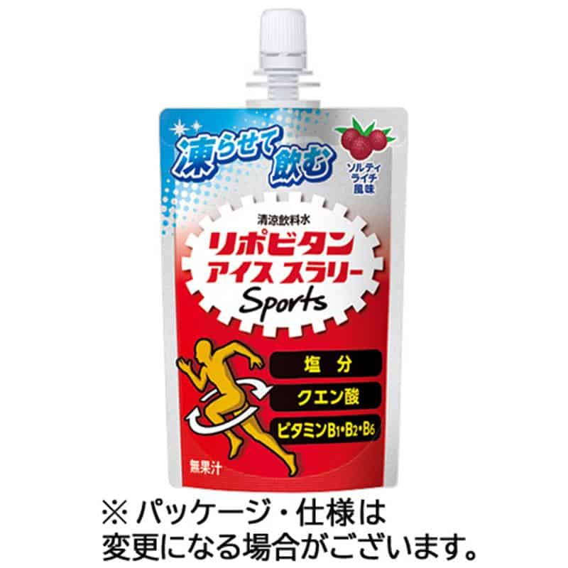 大正製薬 リポビタンアイススラリー Sports ソルティライチ風味 120g パウチ 1セット(90パック:30パック×3ケース) ※軽(ご注文単位1セット)【直送品】