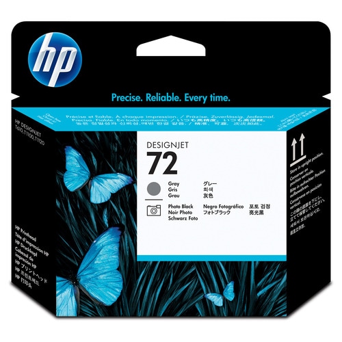 HP HP72 プリントヘッド グレー/フォトブラック C9380A 1個(ご注文単位1個)【直送品】