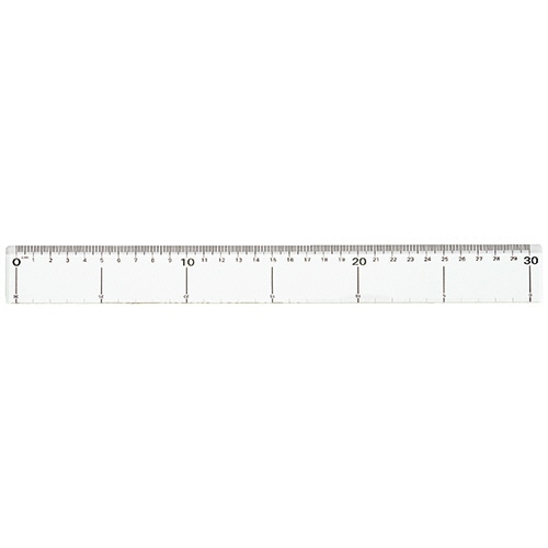 TANOSEE アクリル定規 30cm 1個（ご注文単位1個）【直送品】