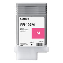 >キヤノン インクタンク PFI-107M 染料マゼンタ 130ml 6707B001 1個(ご注文単位1個)【直送品】