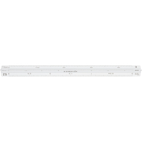 ステッドラー フルアルミ三角スケール ポケット型 建築士用 15cm 987 15-13 1個(ご注文単位1個)【直送品】