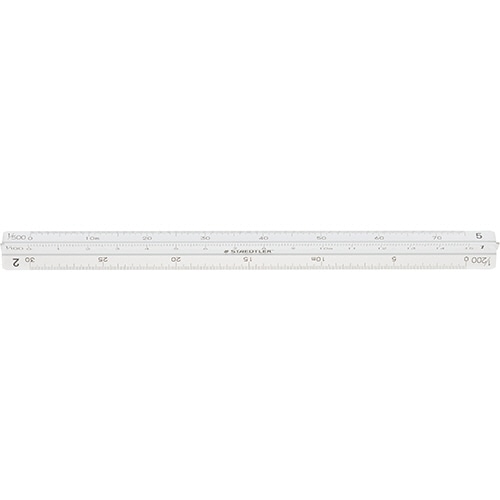 ステッドラー フルアルミ三角スケール ポケット型 土地家屋調査士用 15cm 987 15-12 1個(ご注文単位1個)【直送品】