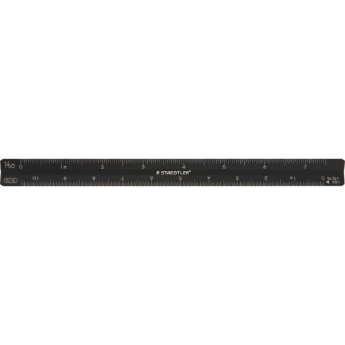 ステッドラー 三角スケール コピーダウン 15cm マットブラック 561 7-15 1個(ご注文単位1個)【直送品】