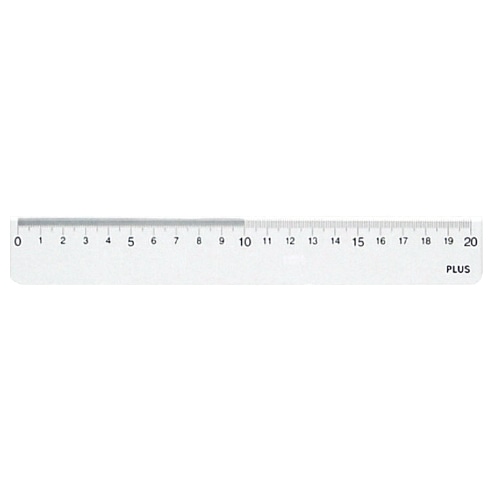 プラス 再生PET直定規 20cm 47-188 1個（ご注文単位1個）【直送品】