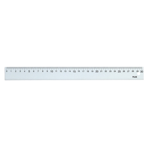 プラス 再生PET直定規 30cm 47-189 1個（ご注文単位1個）【直送品】