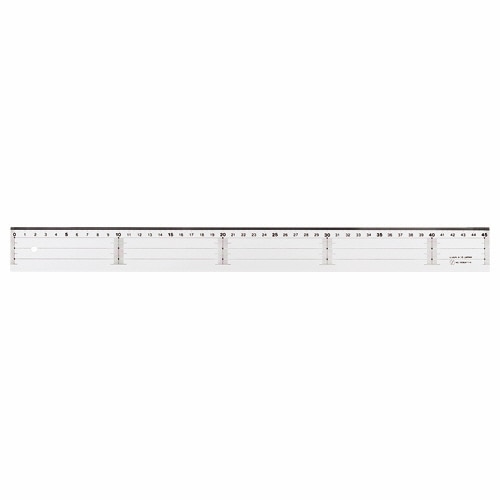 ライオン事務器 アクリル直線定規 45cm A-15 1本（ご注文単位1本）【直送品】
