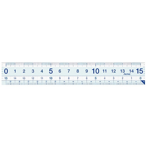 レイメイ藤井 先生おすすめ直定規(すべり止め加工付) 15cm APJ93 1個(ご注文単位1個)【直送品】