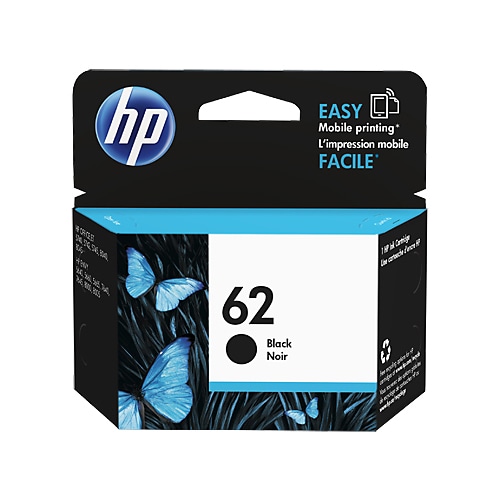 HP HP62 インクカートリッジ 黒 C2P04AA 1個(ご注文単位1個)【直送品】