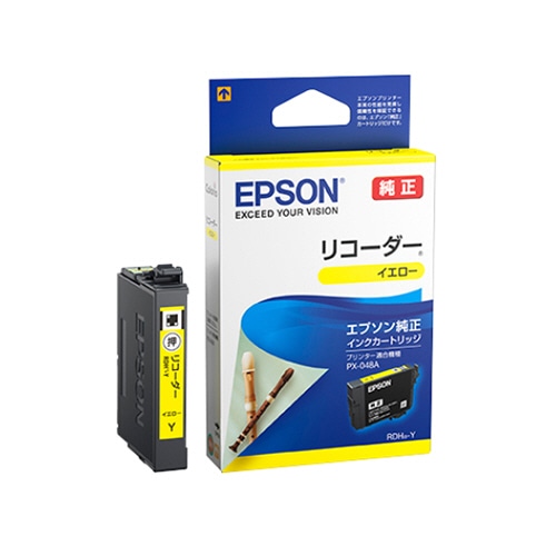 エプソン インクカートリッジ リコーダー イエロー RDH-Y 1個(ご注文単位1個)【直送品】