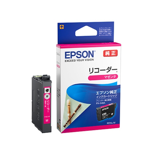 エプソン インクカートリッジ リコーダー マゼンタ RDH-M 1個(ご注文単位1個)【直送品】