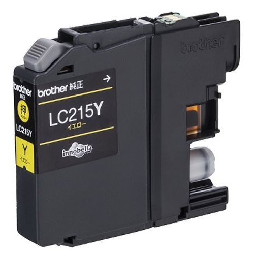 ブラザー インクカートリッジ イエロー 大容量 LC215Y 1個(ご注文単位1個)【直送品】