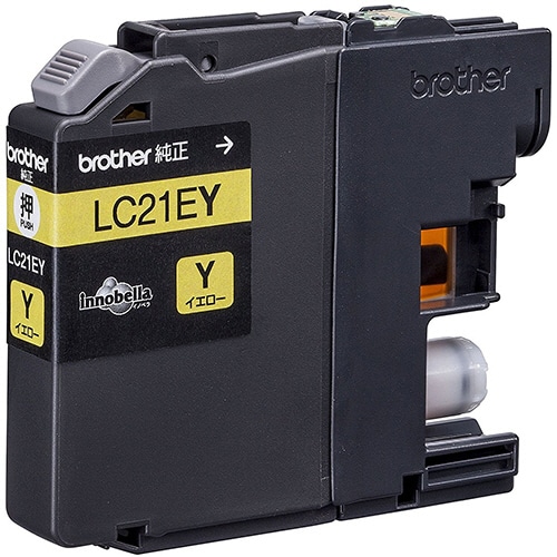ブラザー インクカートリッジ イエロー 大容量 LC21EY 1個(ご注文単位1個)【直送品】