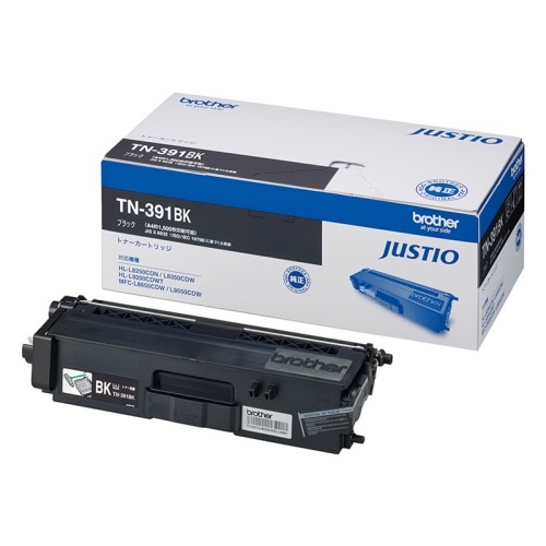 ブラザー トナーカートリッジ ブラック TN-391BK 1個（ご注文単位1個）【直送品】