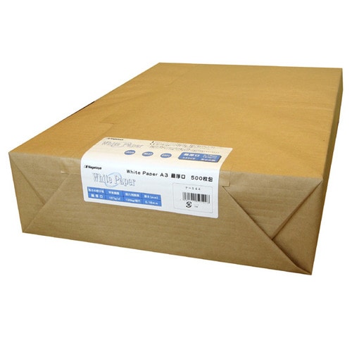 長門屋商店 ホワイトペーパー A3 最厚口 135kg ナ-544 500枚/冊(ご注文単位1冊)【直送品】