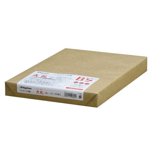 長門屋商店 マルチOA和紙 B5 大礼 白 ナ-856 250枚/冊(ご注文単位1冊)【直送品】