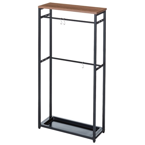YAMAZEN アンブレラスタンド 幅500×奥行200×高さ1030mm ダークブラウン/マットブラック RUS-50(DBR3/MBK) 1台(ご注文単位1台)【直送品】
