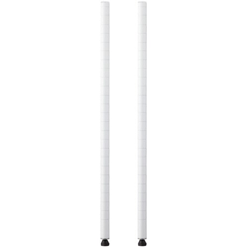 エレクター ベーシックシリーズ ポール 高さ1000mm ホワイト B40PW2 2本/セット（ご注文単位1セット）【直送品】