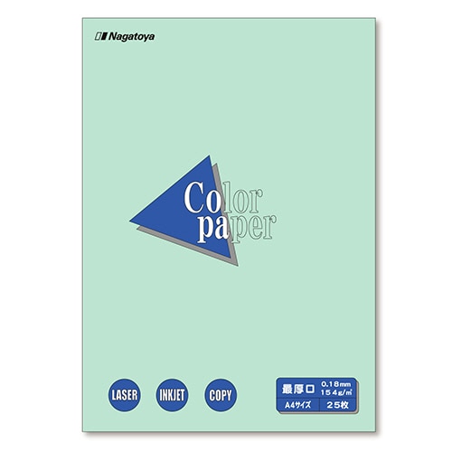 長門屋商店 Color Paper A4 最厚口 浅黄 ナ-3511 25枚/冊（ご注文単位1冊）【直送品】