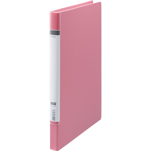 TANOSEE Zファイル(貼り表紙) ロングタイプ A4タテ 150枚収容 背幅24mm ピンク 1冊(ご注文単位1冊)【直送品】